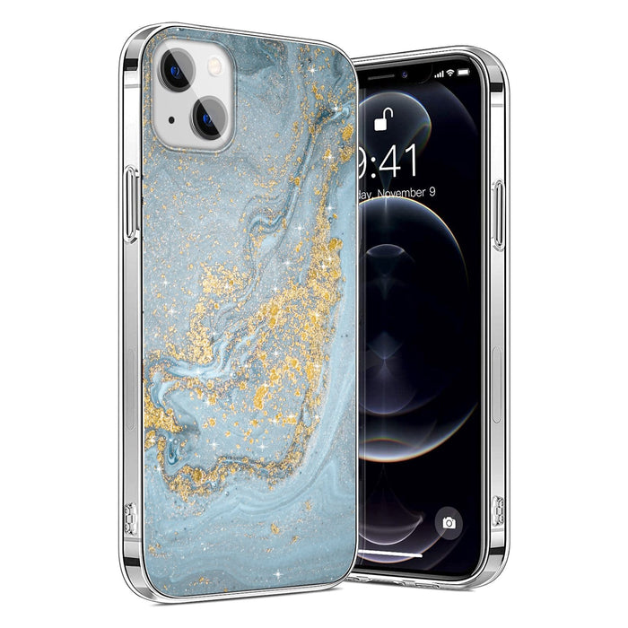 iPhone 13/14 Blue Marble Case - Elegant Protection | Inspire Series by Zerodamage Sahara Case LLC
