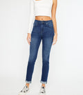 Janice High Rise Cigarette Leg Jeans - Dark Wash by Boutique 23