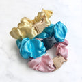Cotton Candy - 3-Pack Vibrant Pastel Buckle Scrunchies Bundle - No Snagging, No Tangles by Buckle Scrunchies by RE.STATEMENT