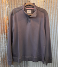 Benedict LS French Terry Mock Neck - Charcoal by Boutique 23