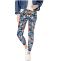 Carnival Womens Full-Length Printed Soft Microfiber Legging, coin faces, Size M by Vanessa Jane