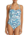 Lauren Ralph Lauren Womens One Piece Swimsuits Blue by Vanessa Jane
