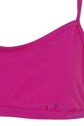 Gossip Pink Sporty Lattice-Back Bikini Top by Vanessa Jane