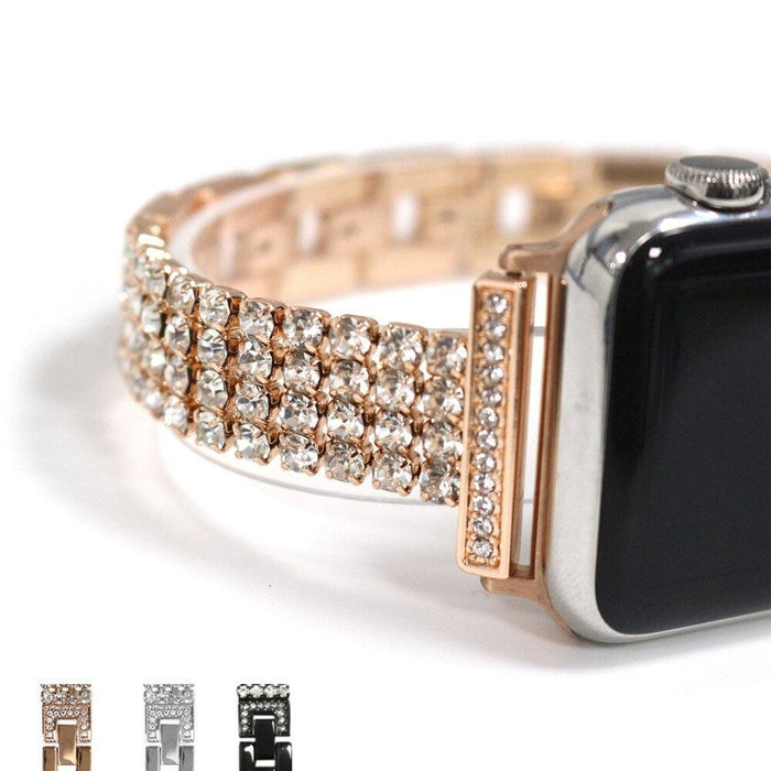 Diamond Apple Watch Band Series 11/10/9/8/7/6/5/4/ SE / Ultra 1/2/3 by Arleathercraft
