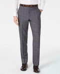 Michael Kors Mens Classic-Fit Airsoft Stretch Plaid Suit Pants by Vanessa Jane