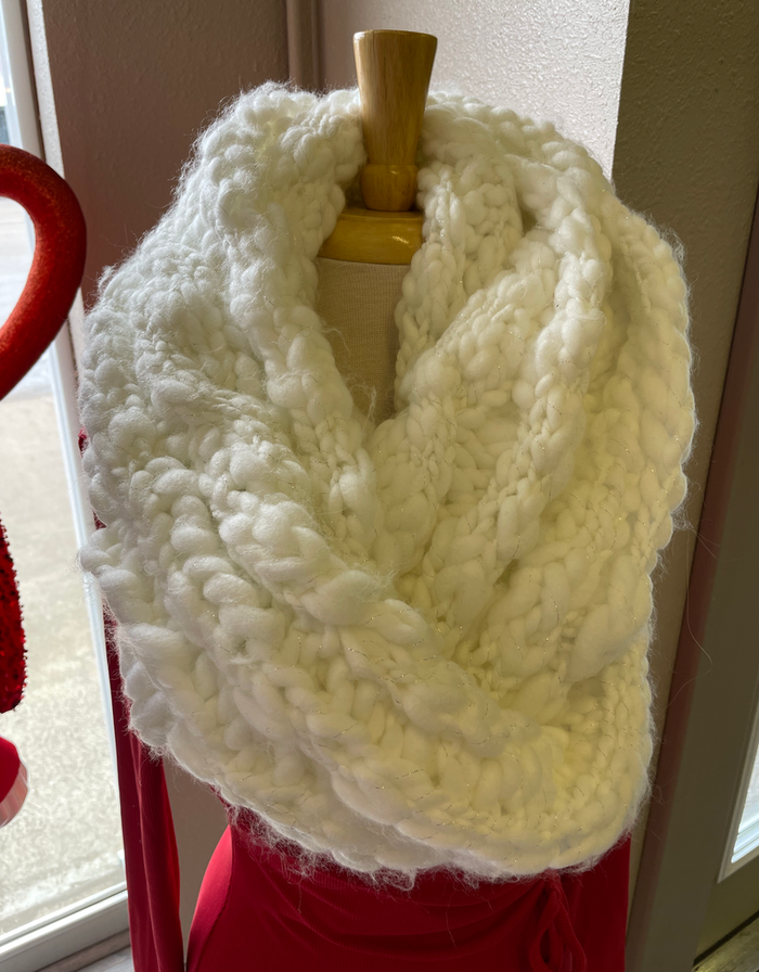Chunky Knit Infinity Scarf by Boutique 23