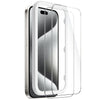 iPhone 15 Pro Tempered Glass Screen Protector - 2-Pack, Anti-Fingerprint | ZeroDamage