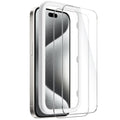 iPhone 15 Pro Tempered Glass Screen Protector - 2-Pack, Anti-Fingerprint | ZeroDamage by Zerodamage Sahara Case LLC