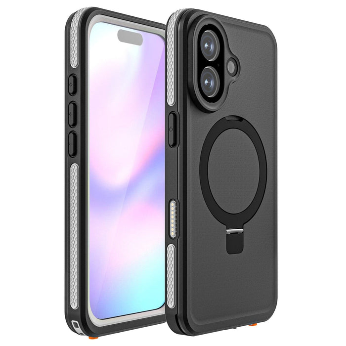 iPhone 17 Waterproof Case - MagSafe Kickstand, Integrated Screen & Camera Protection | Oasis Series by Zerodamage Sahara Case LLC