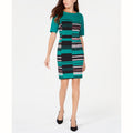 Alfani Womens Sheath Colorblock Short Dress, Size 4 by Vanessa Jane
