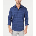Alfani Mens Pieced Stripe Twill Shirt by Vanessa Jane