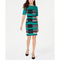 Alfani Womens Sheath Colorblock Short Dress, Size 4 by Vanessa Jane