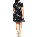 City Chic Plus Floral Button-Front Dress, Size XXL by Vanessa Jane