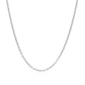 Sterling Silver Rhodium Plated Round Cable Chain 1.8mm by Bids.com