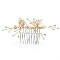 Inc Gold-Tone Crystal and Imitation Pearl Small Hair Comb by Vanessa Jane