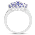 2.03 Carat Genuine Tanzanite .925 Sterling Silver Ring by Bids.com