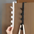 4-Hook Over-the-Door Adjustable Clothing & Bag Organizer by DailySale