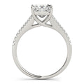 14k White Gold Princess Cut Split Shank Diamond Engagement Ring (1 1/8 cttw) by Bids.com