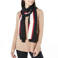 Calvin Klein Varsity-Stripe Lightweight Scarf One Size by Vanessa Jane