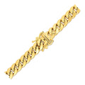 6.9mm 14k Yellow Gold Semi Solid Miami Cuban Chain by Bids.com
