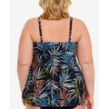 Swim Solutions Womens Plus Size V-Neck Tankini Top, Size 18W by Vanessa Jane