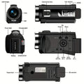 16x Zoom 1080P HD Digital Camera Bundle with 2 Batteries, 32G TF Card, Mic, Hood & Bag by DailySale