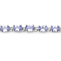 9.68 Carat Genuine Tanzanite .925 Sterling Silver Bracelet by Bids.com