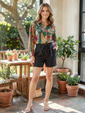 INC Solid Paperbag Shorts, Size 10 by Vanessa Jane