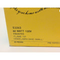 Case of 25 SATCO S3263 60W -120V Frosted Flame Tip Candelabra Bulb Small by Price Is Right Miami