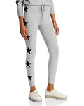 Aqua Cashmere Star Print Jogger Pants, Medium by Vanessa Jane