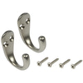 Dorman Hardware 4–1755 Two Coat Hooks, Satin Nickel, Size Small by Vanessa Jane