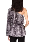 Michael Michael Kors One-Shoulder Snake-Print Tunic, Size XXS by Vanessa Jane