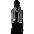David & Young Womens Herringbone Blanket Wrap, Black, One Size by Vanessa Jane