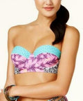 Hula Honey Juniors Leaf Breeze Underwire Push-up Midkini Swim Top by Vanessa Jane