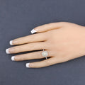 2.05 Ct Cushion Cut Genuine Yellow Diamond 18K White Gold Pave Ring by Fine Color Jewels