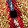 Betty Boop Happy Holidays HD Fitbit Versa 3 & Sense 1 Watch Band by Affinity Bands