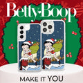Betty Boop Happy Holidays HD Apple iPhone 15 Series Mag-Safe Phone Case by Affinity Bands