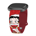 Betty Boop Christmas HD Fitbit Versa 3 and Sense 1 Watch Band by Affinity Bands