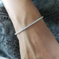2 Ct TW Round-Cut Natural Diamond Tennis Bracelet 14K Gold 7" Women's by DailySale