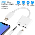 2-in-1 3.5mm Headphone Adapter Charger Audio Splitter Dongle by DailySale