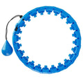 2-in-1 Fitness Hoop 24 Knots Abdomen Fitness Massage Hoops Weighted with 360 Auto Spinning Ball Detachable Knots by DailySale