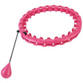 2-in-1 Fitness Hoop 24 Knots Abdomen Fitness Massage Hoops Weighted with 360 Auto Spinning Ball Detachable Knots by DailySale