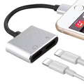 2-in-1 for Lightning Adapter For iPhone 7 8 Plus 10 X by DailySale