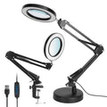 2-in-1 LED Magnifier Desk Lamp with 8x Magnifying Glass by DailySale