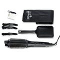 2-in-1 Perfecter Flat Iron Hair Straightener and Hot Round Brush by DailySale