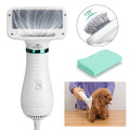 2-in-1 Pet Hair Dryer Blower Slicker Brush Portable Dog Cat Grooming Low Noise by DailySale