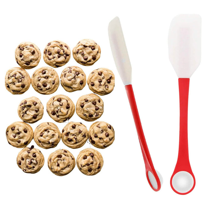 2-in-1 Silicone One Tablespoon Cookie Scoop and Spatula to Stir, Fold, Scrape by DailySale