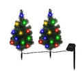 2-in-1 Solar Christmas Tree Lawn Light by DailySale