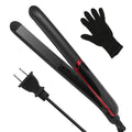 2-in-1 Twist Hair Straightener Ceramic Plate Hair Curler with Temperature Adjust LCD Display by DailySale