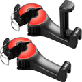 2-Pack: 2-in-1 Car Seat Hooks for Purses and Bags with Phone Holder by DailySale